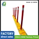 Reflective portable speed bumps with warning post